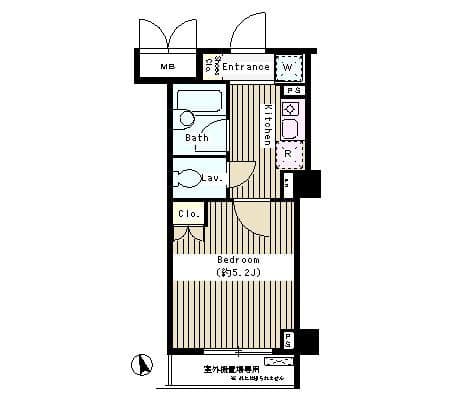 コートブリーズ根津 502 間取り図