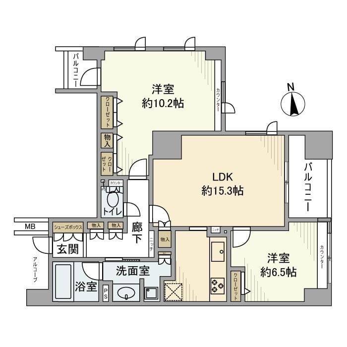 東新宿レジデンシャルタワー 1110 間取り図
