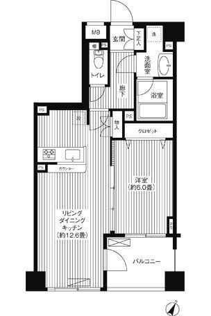 アゼリアヒルハイツ 405 間取り図