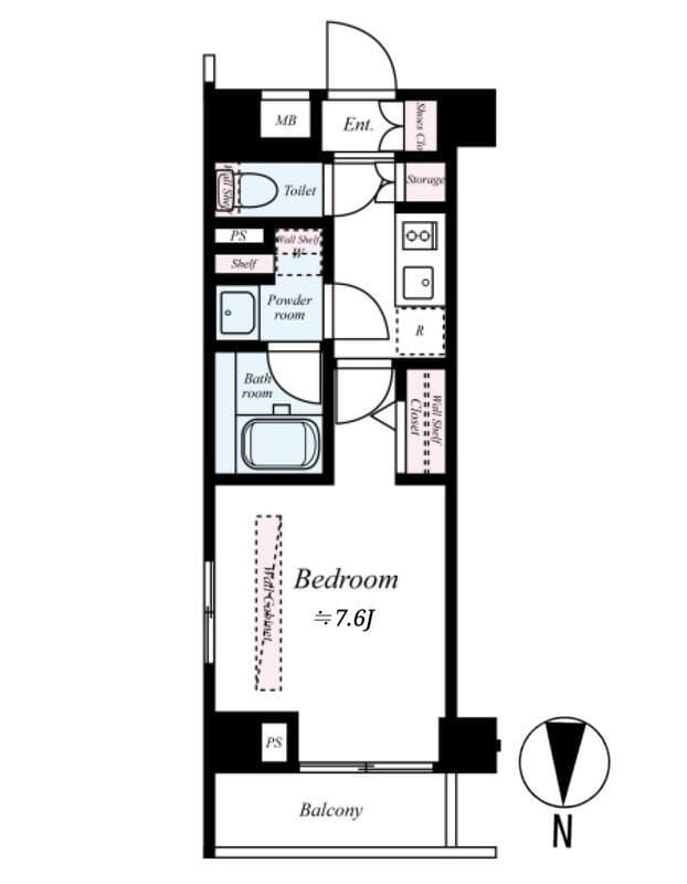 ブライズ多摩川 501 間取り図