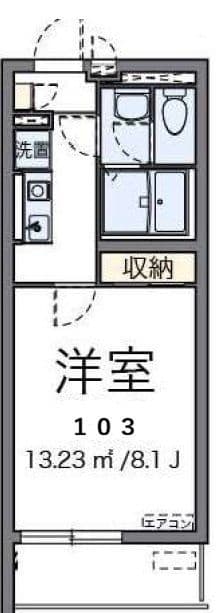 ヴィアロ上板橋レジデンス 103 間取り図