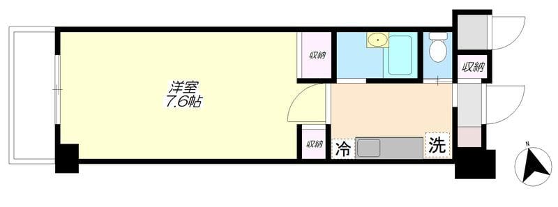 アーツ芝浦 601 間取り図