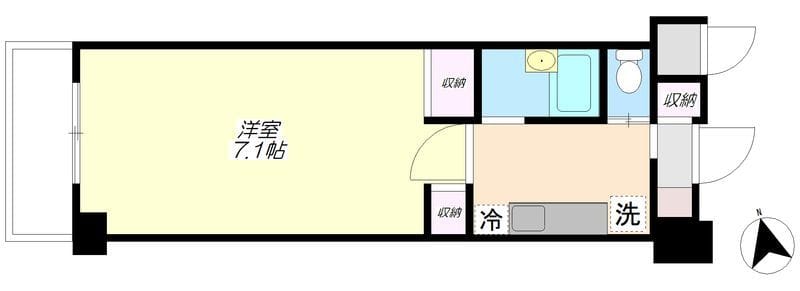 アーツ芝浦 608 間取り図