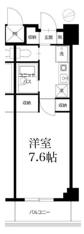 アーツ芝浦 610 間取り図