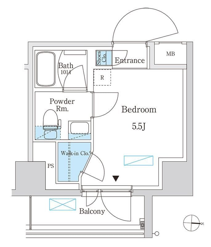 パークアクシス錦糸町スタイルズ 312 間取り図