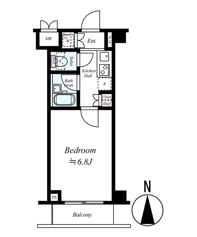ルーブル蒲田六番館 402 間取り図