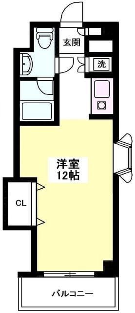 KRハウス 408 間取り図
