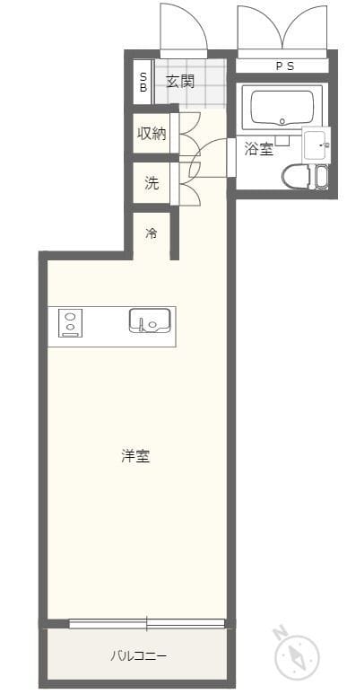 プレール馬込 101 間取り図