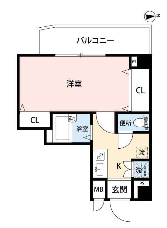 エクセリア早稲田Ⅱ 1301 間取り図