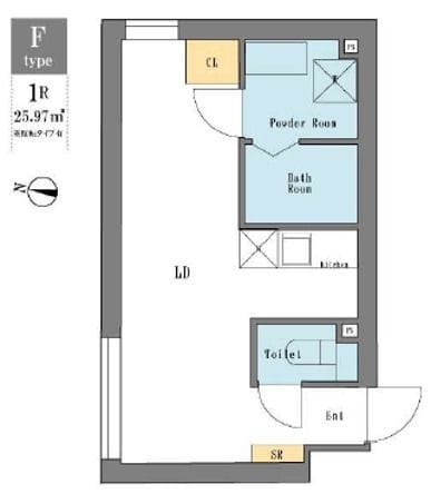 LEGALAND下北沢 203 間取り図