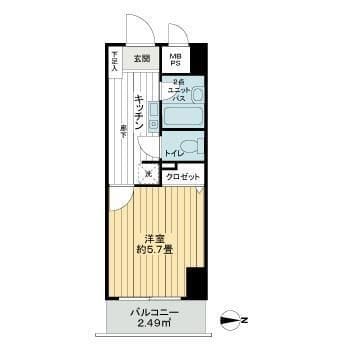 ライオンズプラザ亀戸第2 0706 間取り図