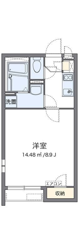 クレイノGlint 201 間取り図