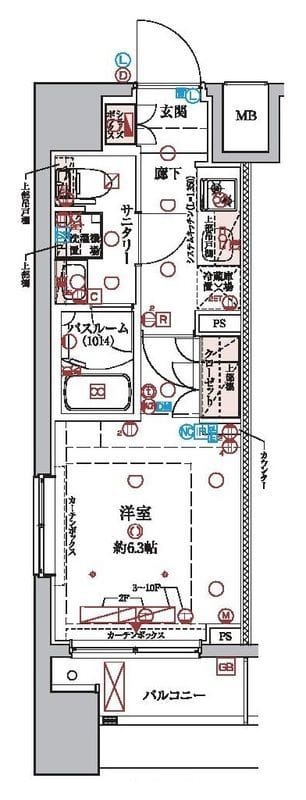 ラクラス横浜 0509 間取り図