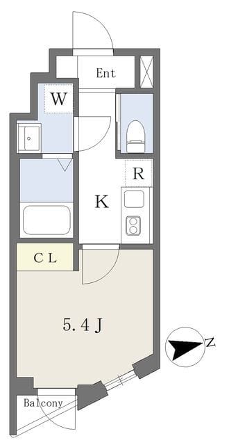 Reve Residence 自由が丘 202 間取り図