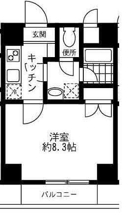 ナインブーランジェ川崎 202 間取り図