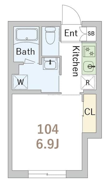GranDuo上野毛6 104 間取り図