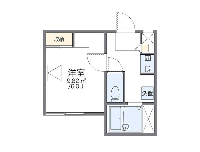 レオパレス幡ヶ谷 201 間取り図