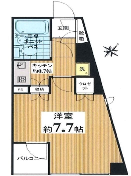 コムロンド四谷三丁目 302 間取り図