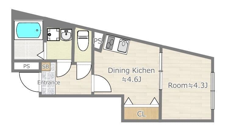 Sapphire Estates 102 間取り図