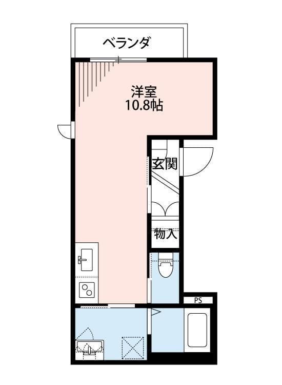 TALO新蒲田 201 間取り図