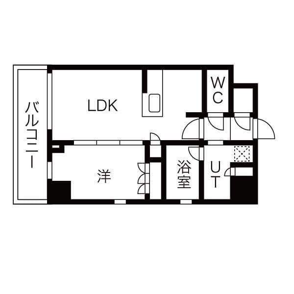 シーズンフラッツ高田馬場リバーサイドノース 207 間取り図