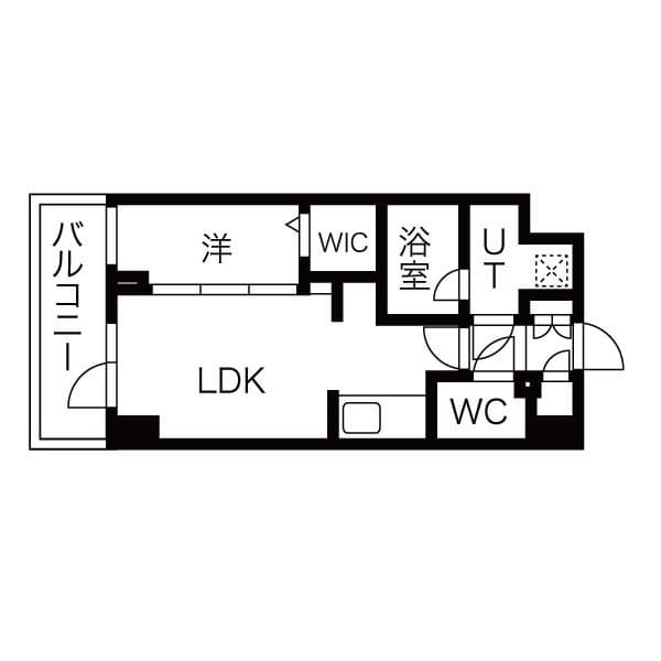 シーズンフラッツ高田馬場リバーサイドノース 305 間取り図