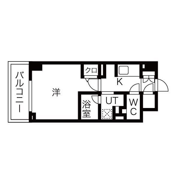 シーズンフラッツ高田馬場リバーサイドノース 503 間取り図