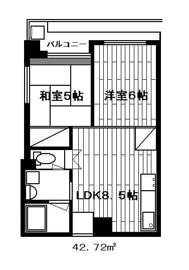 朝日西五反田マンション 1105 間取り図