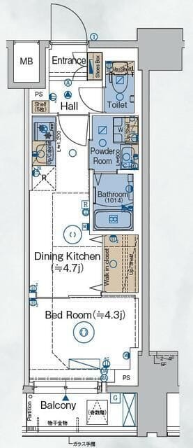 ガリシアレジデンス品川パークサイド 504