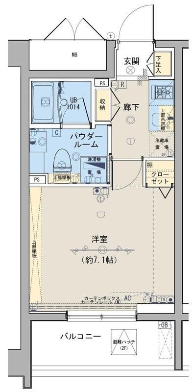 ブライズ恵比寿 106 間取り図