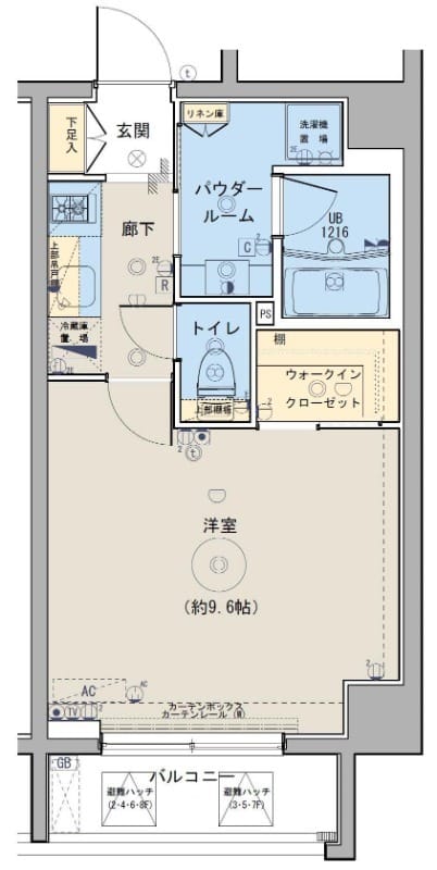 ブライズ恵比寿 504 間取り図