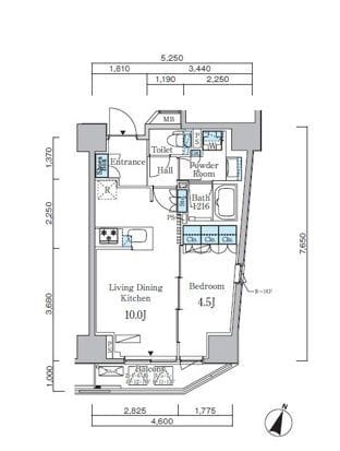 アーバンコア原宿 603 間取り図