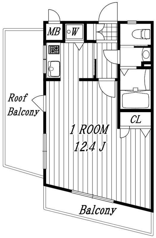 ラビュール三軒茶屋 401 間取り図