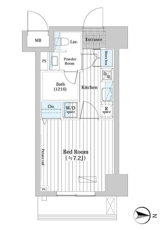 L・BASE押上North 605 間取り図
