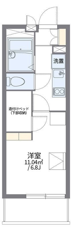 レオパレス鹿沼台LA1 204 間取り図