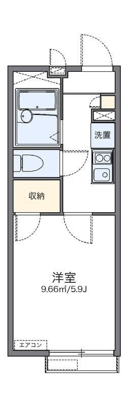 レオパレスマリンドゥシャンス 203 間取り図