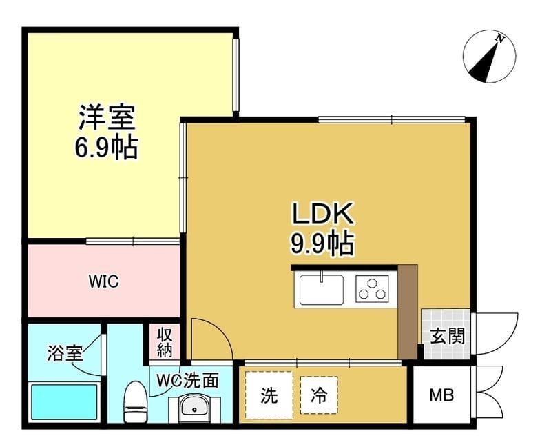 88.SANGENJAYA 301 間取り図