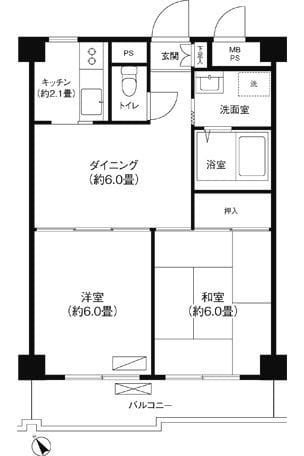サンライズ梶ヶ谷 103 間取り図