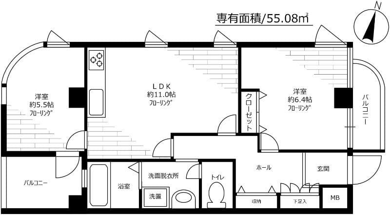 丸晶ビル 302 間取り図
