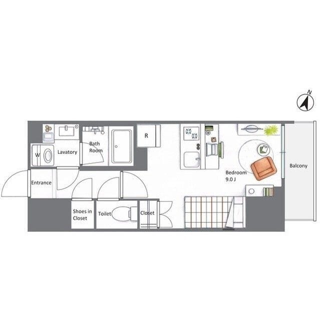 AIFLAT若松河田 0303 間取り図