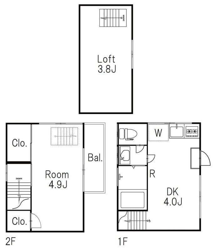 ラ・カゼッタ町屋 8.5万円/5,000円/入力なし 間取り図