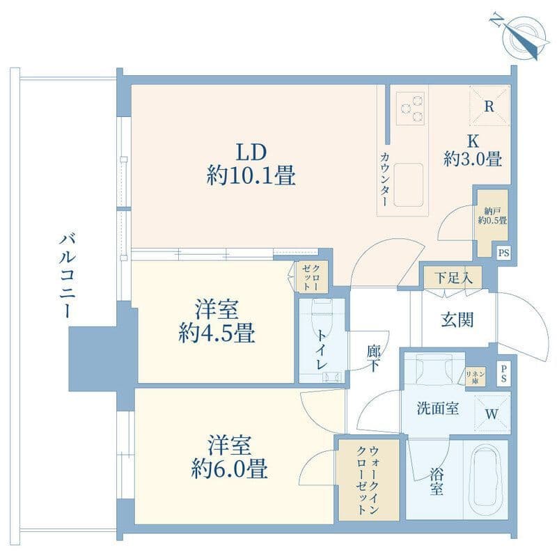 シティタワーズ東京ベイ セントラルタワー 2115 間取り図