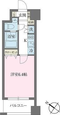 KDXレジデンス森下千歳 0305 間取り図