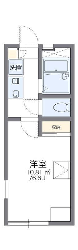 レオパレスリレーション 202 間取り図