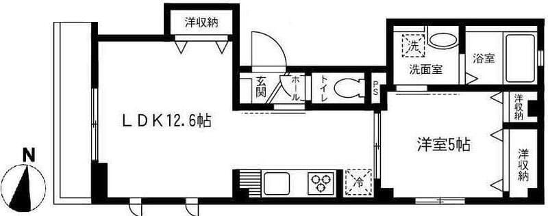 Cozy コーズィー 302 間取り図
