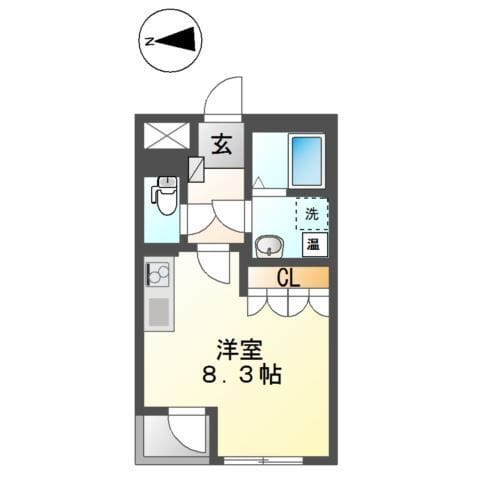 メゾン間中 202 間取り図