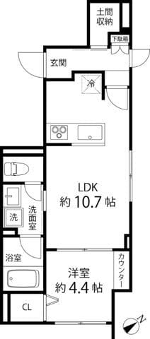 T’s garden荻窪 305 間取り図