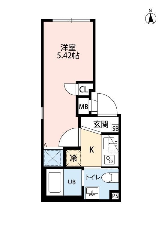 アトリオ新宿早稲田 301家電あり 14万円/10,000円/入力なし 間取り図