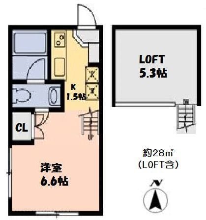 J’sコート南大井Ⅰ 402 間取り図