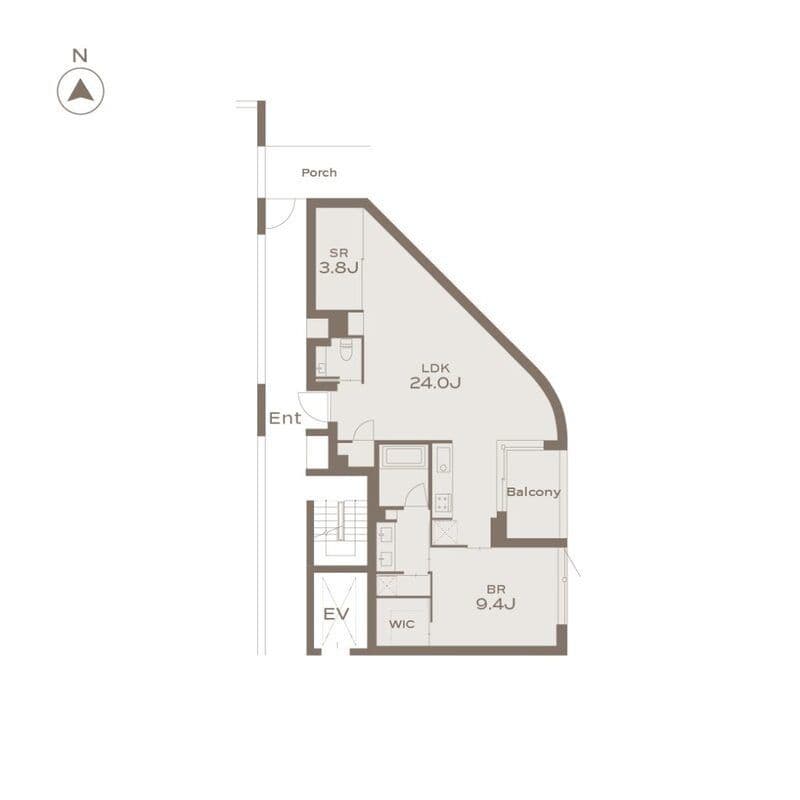 THE GRANDUO KAMIMEGURO 201 間取り図